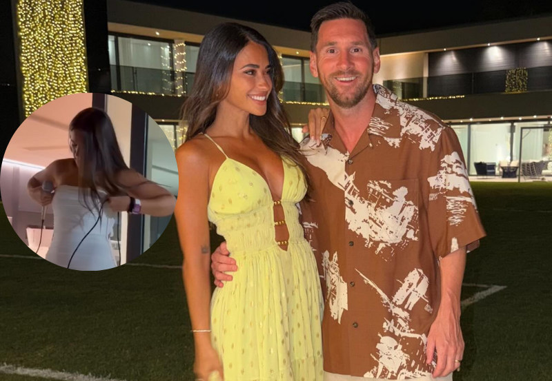 La misteriosa figura que iluminó la celebración de Messi en la Nochevieja